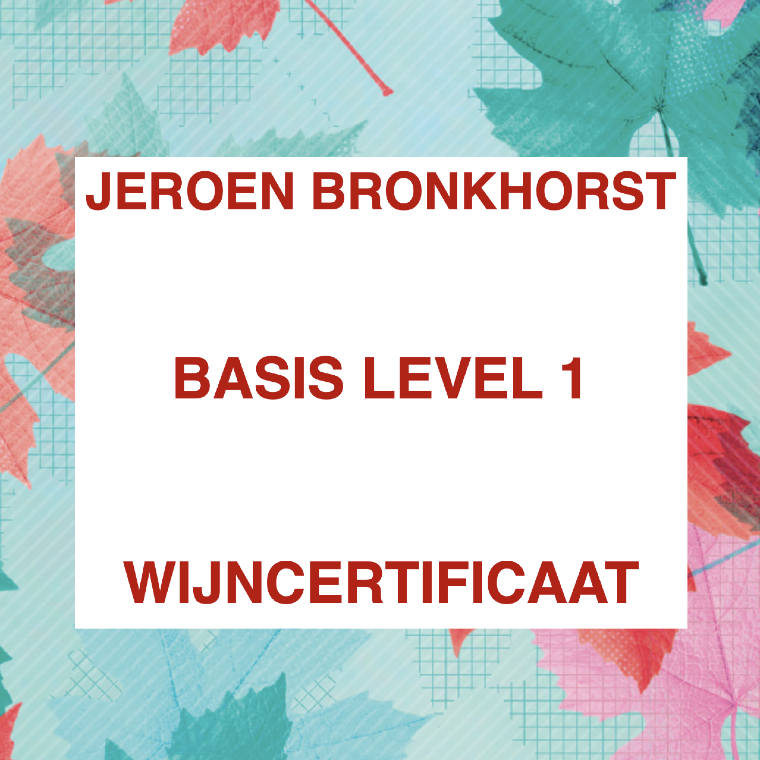Wijn Basis – Wijnstudio level 1