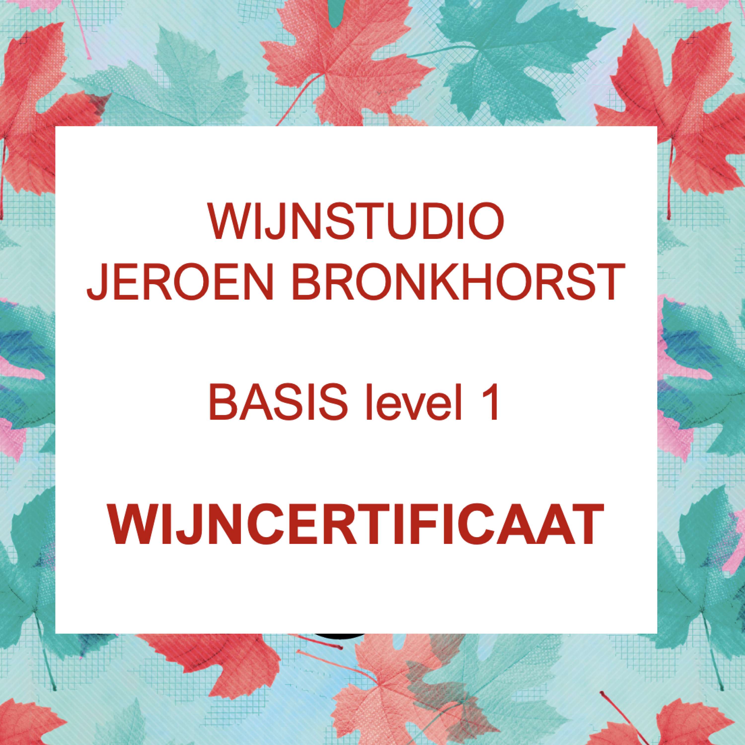 Wijn Basis – Wijnstudio level 1