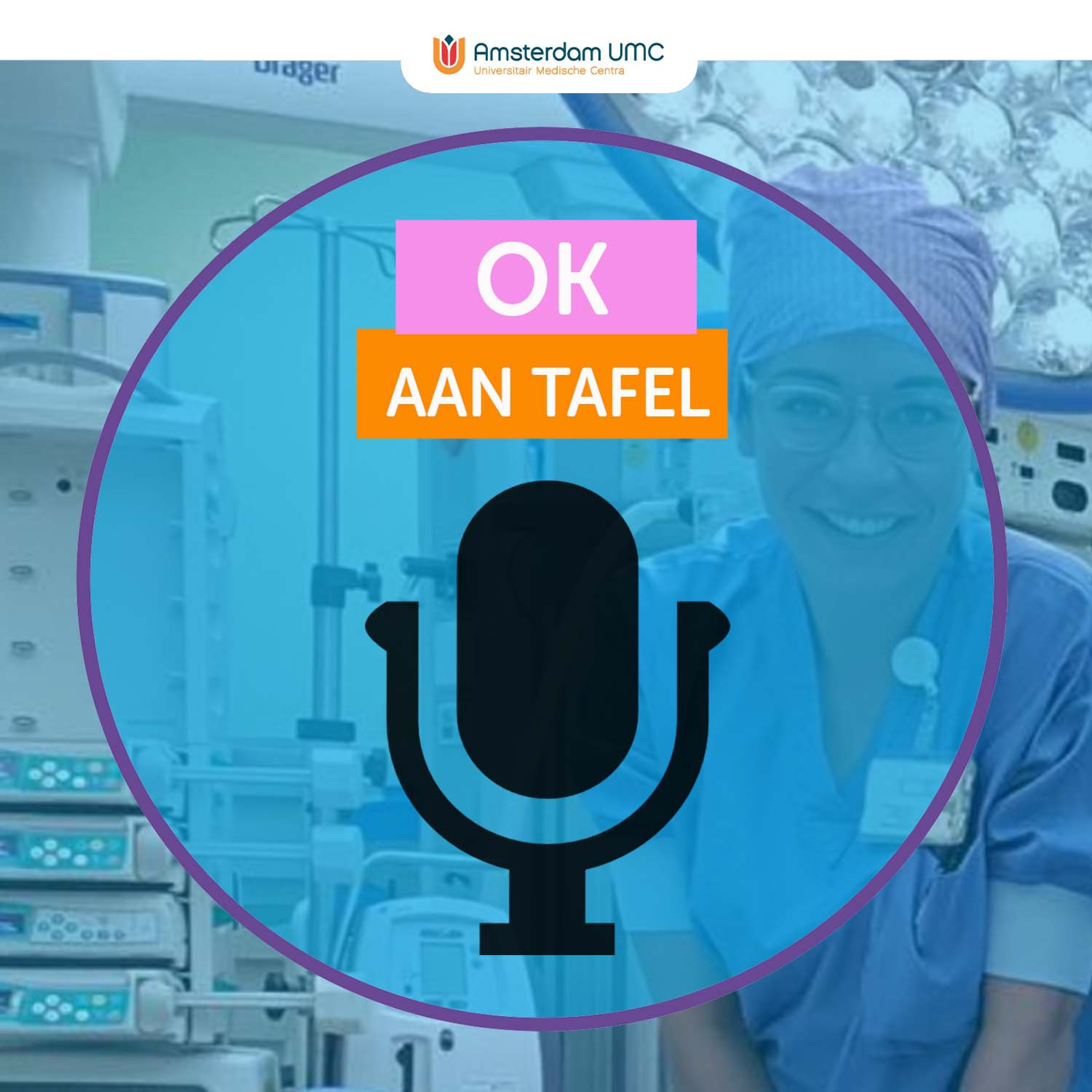 Operatieassistent en anesthesiemedewerker hand in hand op de OK episode artwork
