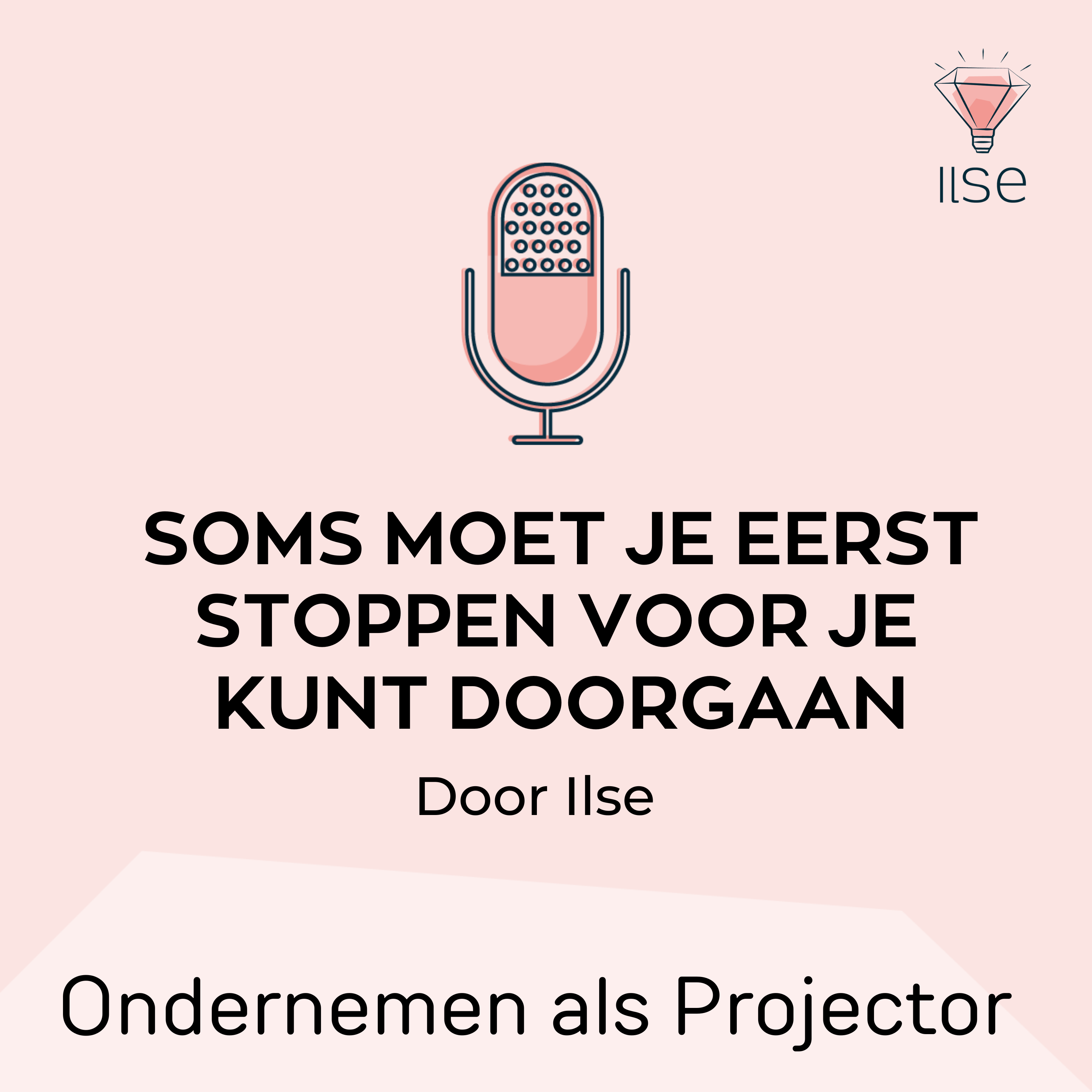 Soms moet je eerst stoppen voor je kunt doorgaan